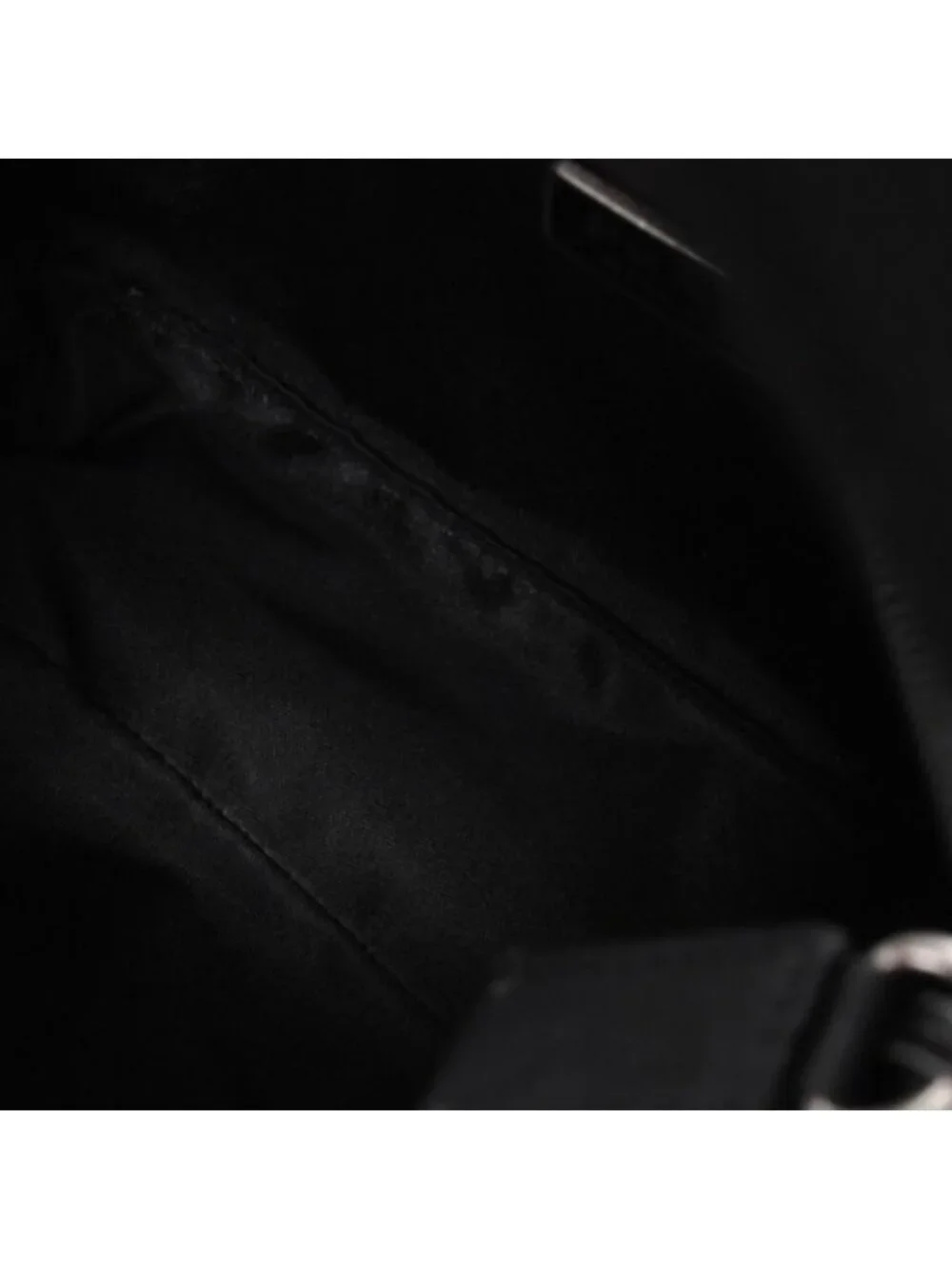 Prada Hobo Handbag Nylon Black